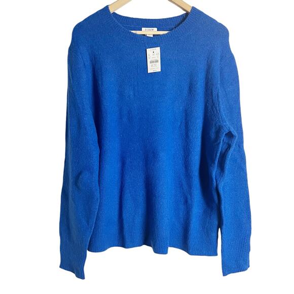 J.Crew Blue Crewneck Long Sleeve Sweater in Extra Soft Yarn Size XL - Picture 2 of 9